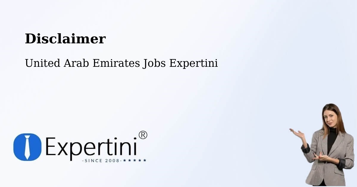 Disclaimer – Al Madam - United Arab Emirates Jobs Expertini